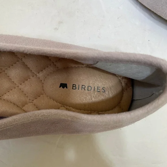 EXCELLENT‎ CONDITION BIRDIES VESPER SUEDE LOAFERS IN ROSEWATER PINK - Picture 3 of 8